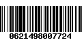 Código de Barras 0621498007724