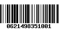 Código de Barras 0621498351001