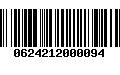 Código de Barras 0624212000094