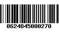 Código de Barras 0624845000270