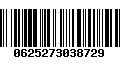Código de Barras 0625273038729