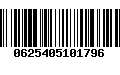 Código de Barras 0625405101796