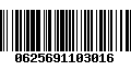 Código de Barras 0625691103016