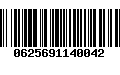 Código de Barras 0625691140042