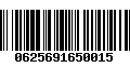 Código de Barras 0625691650015