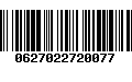 Código de Barras 0627022720077