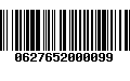 Código de Barras 0627652000099