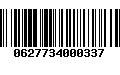 Código de Barras 0627734000337