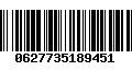 Código de Barras 0627735189451