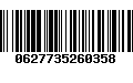 Código de Barras 0627735260358