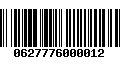 Código de Barras 0627776000012
