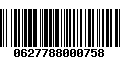 Código de Barras 0627788000758
