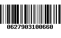 Código de Barras 0627903100660
