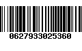 Código de Barras 0627933025360