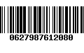 Código de Barras 0627987612080