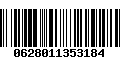 Código de Barras 0628011353184