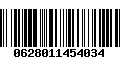Código de Barras 0628011454034