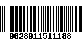 Código de Barras 0628011511188