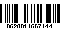Código de Barras 0628011667144