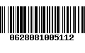 Código de Barras 0628081005112