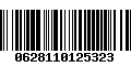 Código de Barras 0628110125323