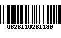 Código de Barras 0628110281180