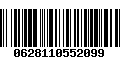 Código de Barras 0628110552099