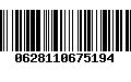Código de Barras 0628110675194