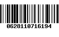 Código de Barras 0628110716194