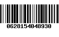 Código de Barras 0628154048930