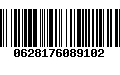 Código de Barras 0628176089102