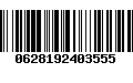 Código de Barras 0628192403555
