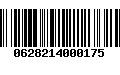 Código de Barras 0628214000175