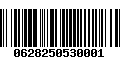 Código de Barras 0628250530001