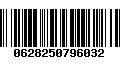 Código de Barras 0628250796032