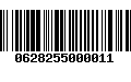 Código de Barras 0628255000011