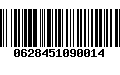 Código de Barras 0628451090014