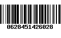 Código de Barras 0628451426028