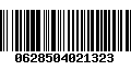 Código de Barras 0628504021323