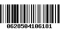 Código de Barras 0628504106181
