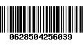 Código de Barras 0628504256039