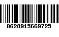 Código de Barras 0628915669725