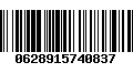 Código de Barras 0628915740837