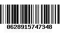 Código de Barras 0628915747348