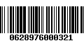 Código de Barras 0628976000321
