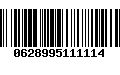 Código de Barras 0628995111114