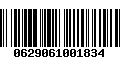 Código de Barras 0629061001834