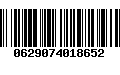 Código de Barras 0629074018652