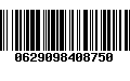 Código de Barras 0629098408750