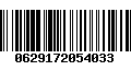 Código de Barras 0629172054033